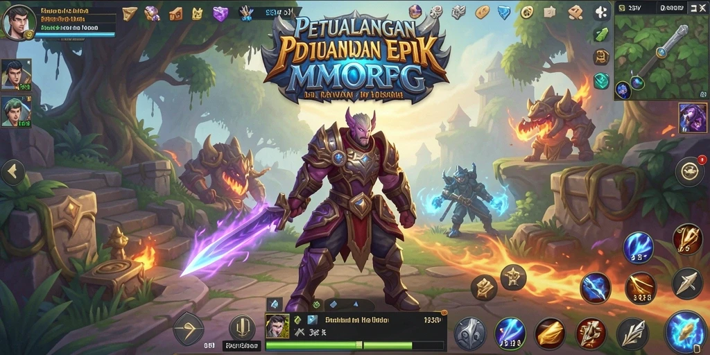 Screenshot gameplay 333V yang menunjukkan petualangan epik di dunia MMORPG.