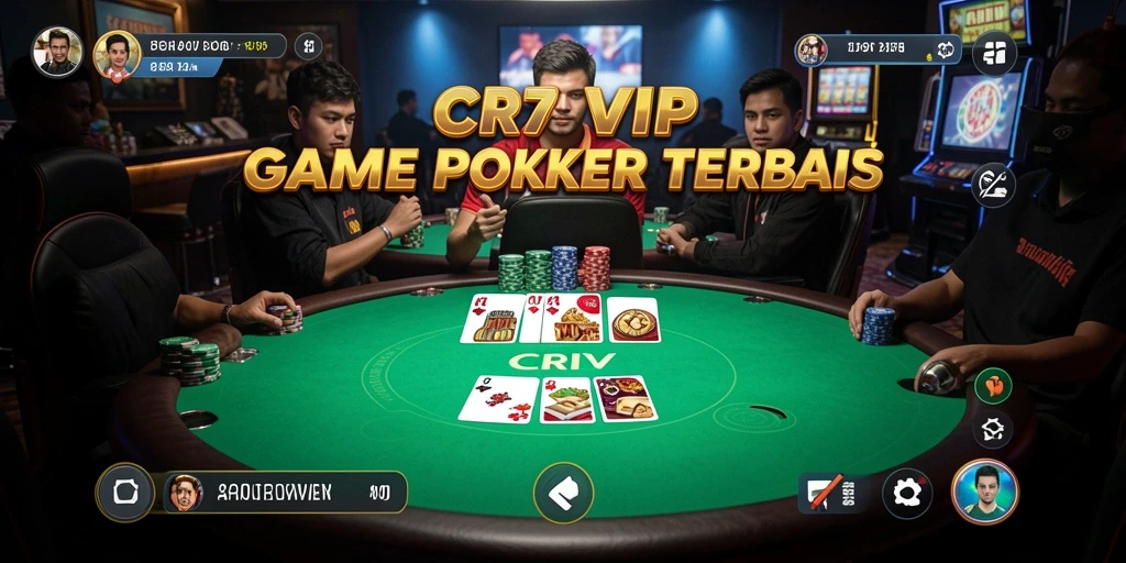 Tampilan gameplay seru di CR7VIP dalam permainan Poker yang menantang.