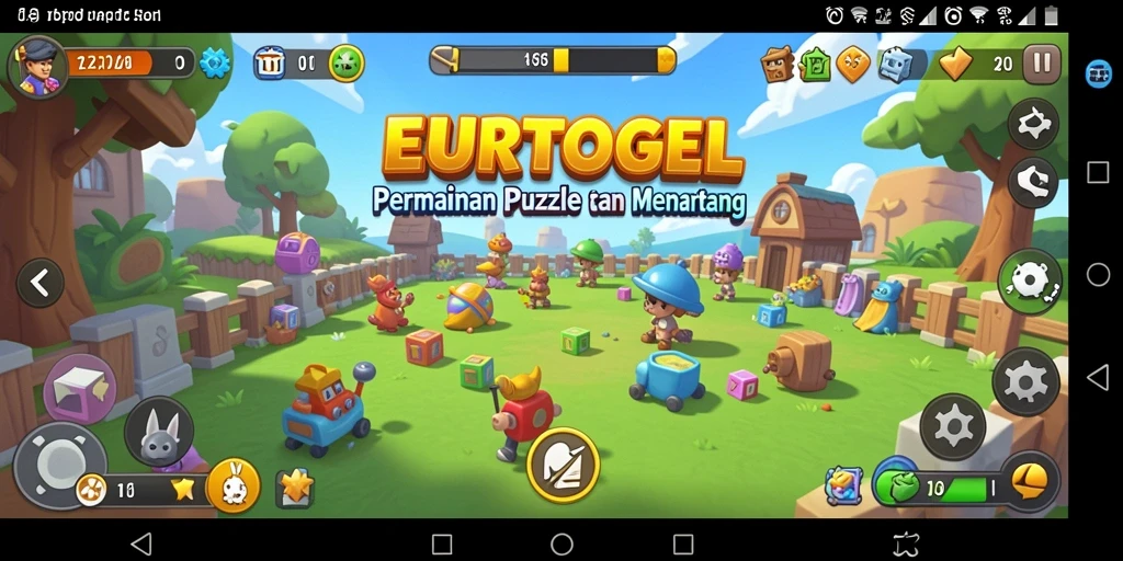 Tampilan gameplay EUROTOGEL yang menarik dan penuh warna.