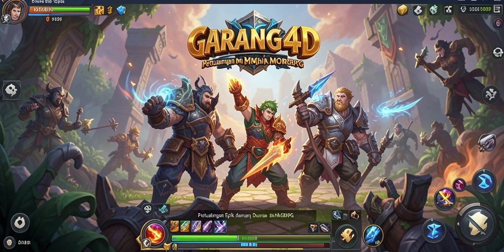 Screenshot menampilkan aksi seru dalam petualangan MMORPG.