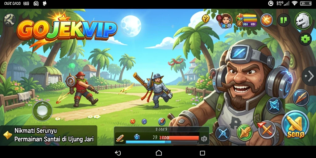 Screenshot gameplay GOJEKVIP yang menunjukkan momen seru saat bermain.