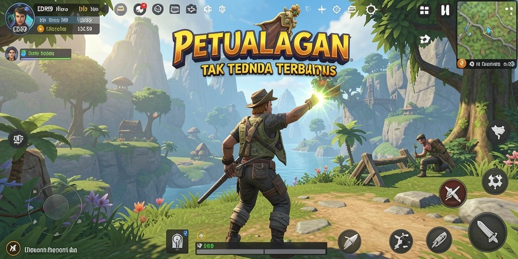 Screenshot gameplay IDR89 yang menunjukkan dunia terbuka yang menakjubkan.