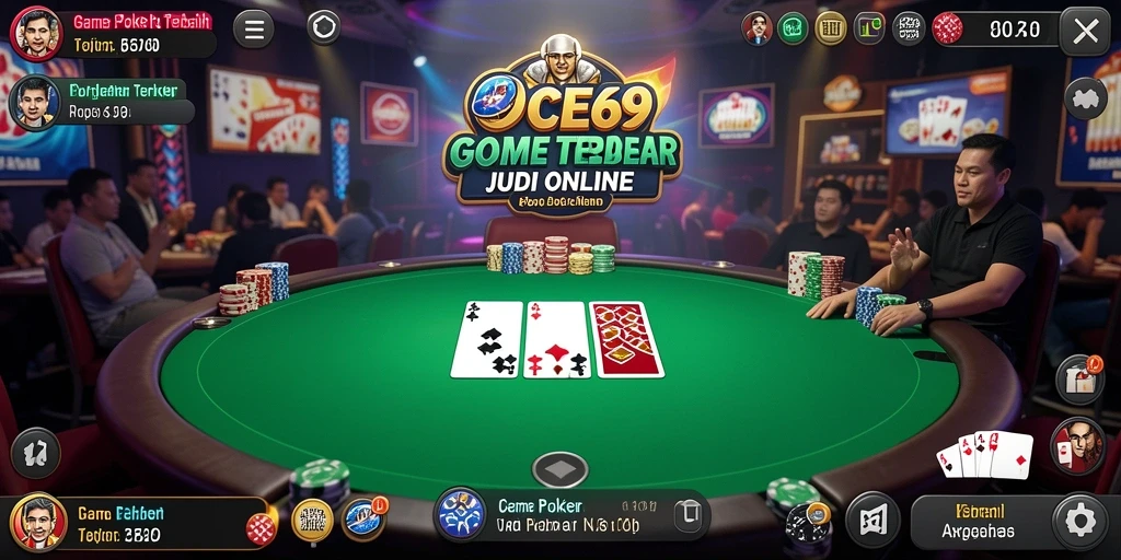 Tampilan gameplay poker yang menarik di OCE69.