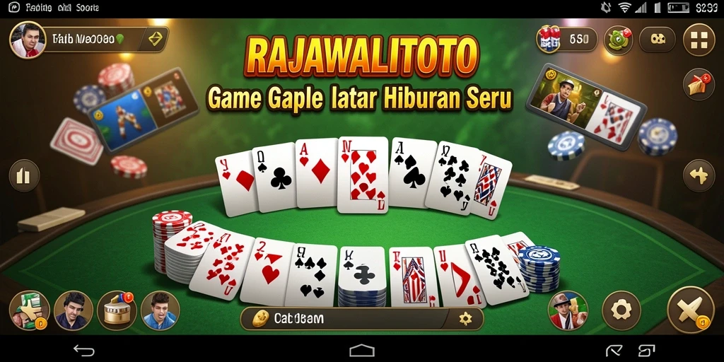 Tampilan gameplay Gaple yang seru dan interaktif di RAJAWALITOTO.