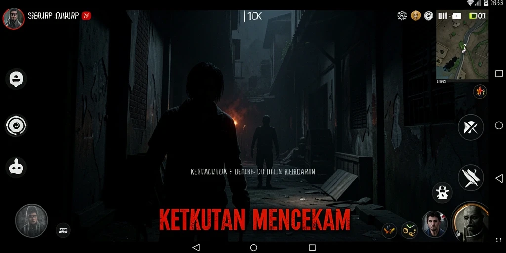 Tampilkan gameplay SERURP yang menegangkan dan menyeramkan.