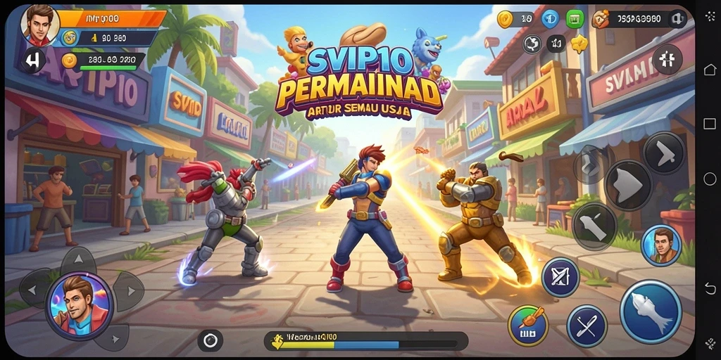 Screenshot gameplay SVIP10 memperlihatkan suasana seru dan tantangan dalam permainan Arcade.