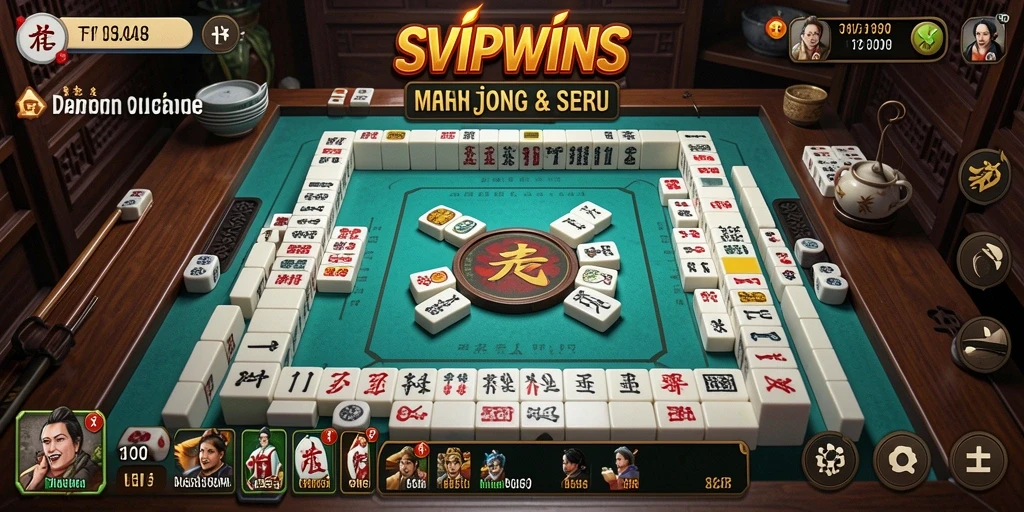 Tampilan menawan gameplay SVIPWINS di dunia Mahjong.