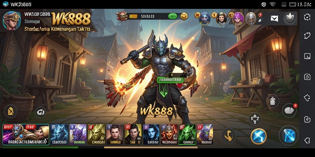 Tampilan gameplay menarik dari WK888 dengan berbagai taktik strategis.